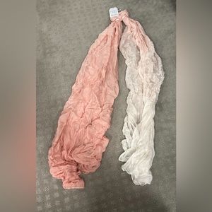 Pink & White Ombré Time & Tru scarf